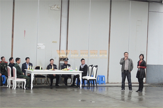 陳總發(fā)言-浩冠家具消防演習(xí)