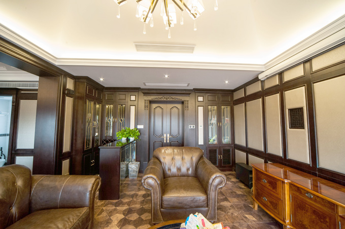 顓橋別墅客廳護墻板-歐式風格