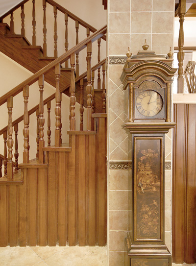 美式經典-實木樓梯