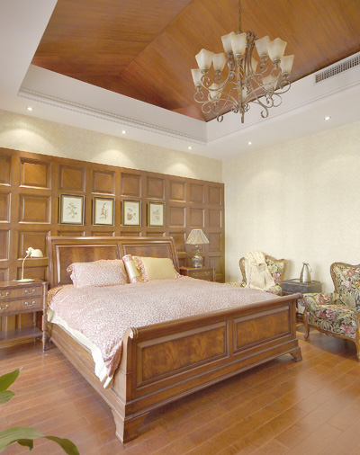 美式經(jīng)典-天花吊頂及木飾面護(hù)墻板