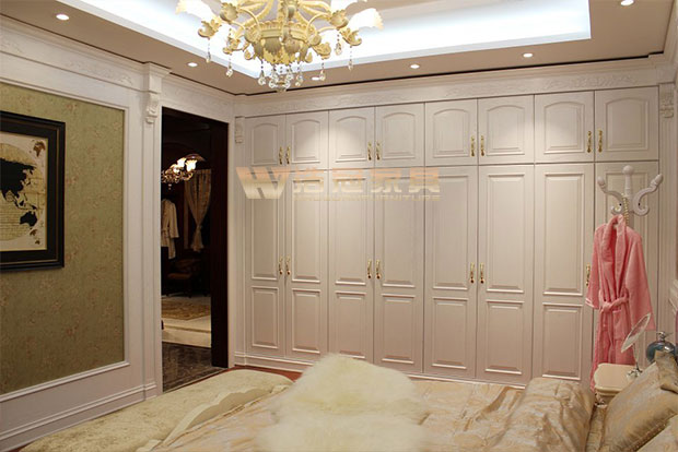 歐式四門衣柜-浩冠整木家具定制