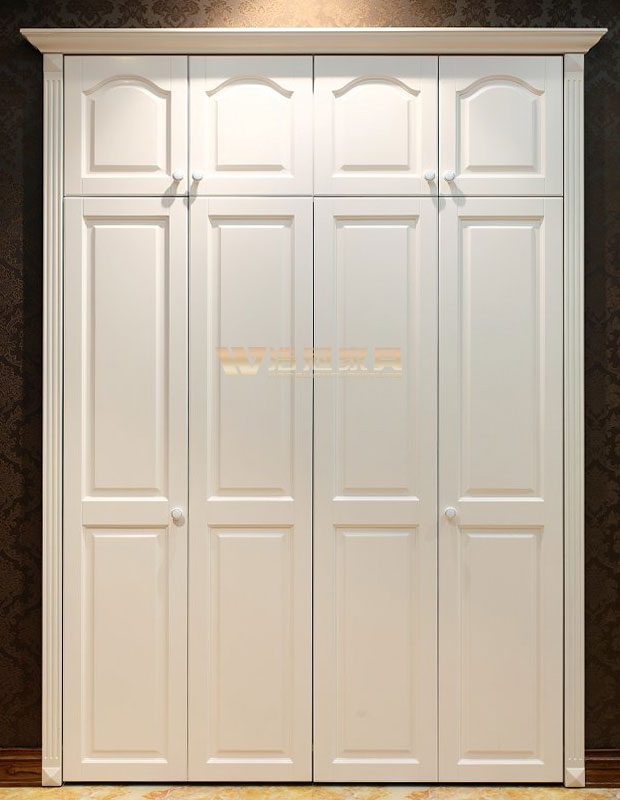 歐式四門衣柜-浩冠整木家具定制