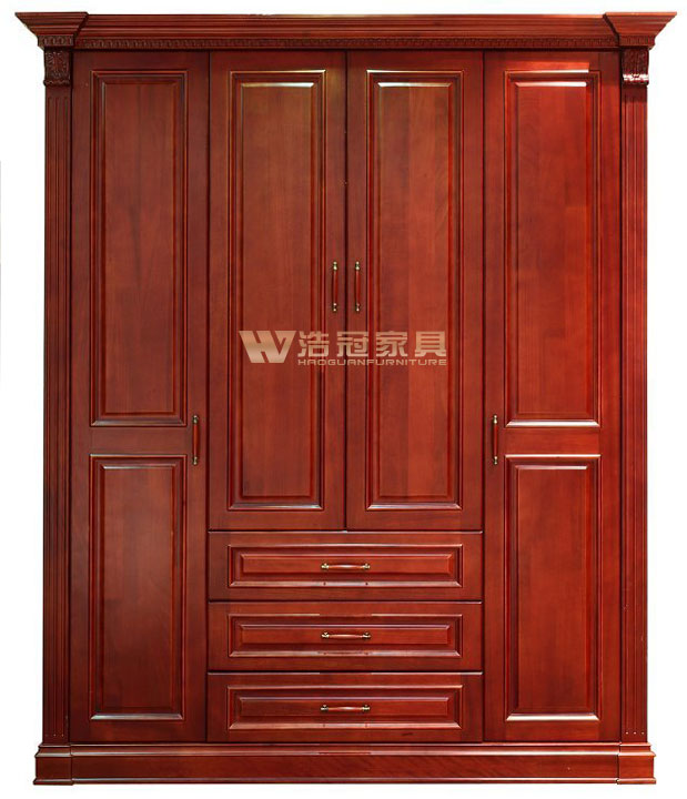 中式衣柜櫻桃木-浩冠整木家具定制