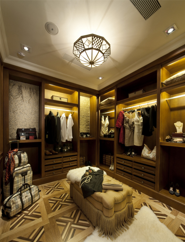 美式整體衣帽間