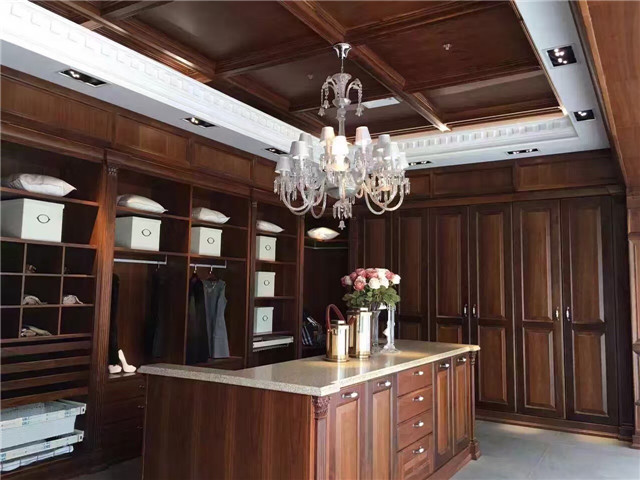 整木定制歐式整體衣帽間