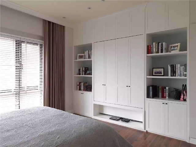 現(xiàn)代整木定制臥室組合衣柜