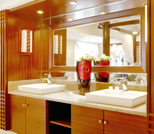 中式整體家具-臺盆柜