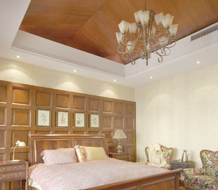 美式經典-天花吊頂及木飾面護墻板