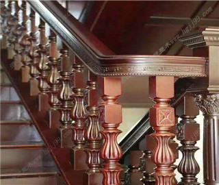歐式-定制實木樓梯