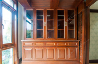 櫻桃木-【定制書柜】